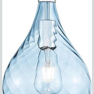 Stylish Blue Teardrop Pendant Light